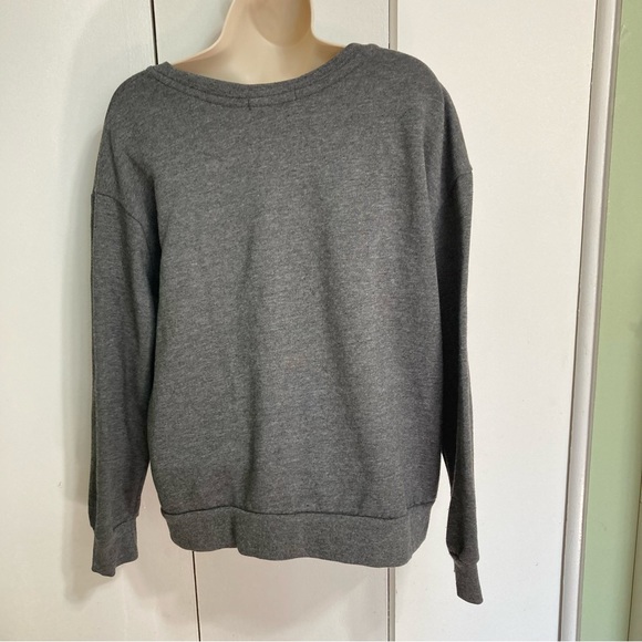 BERLIN Germany Gray Pullover Crewneck Sweatshirt by Atmosphere Womens Size 10 - Picture 13 of 14
